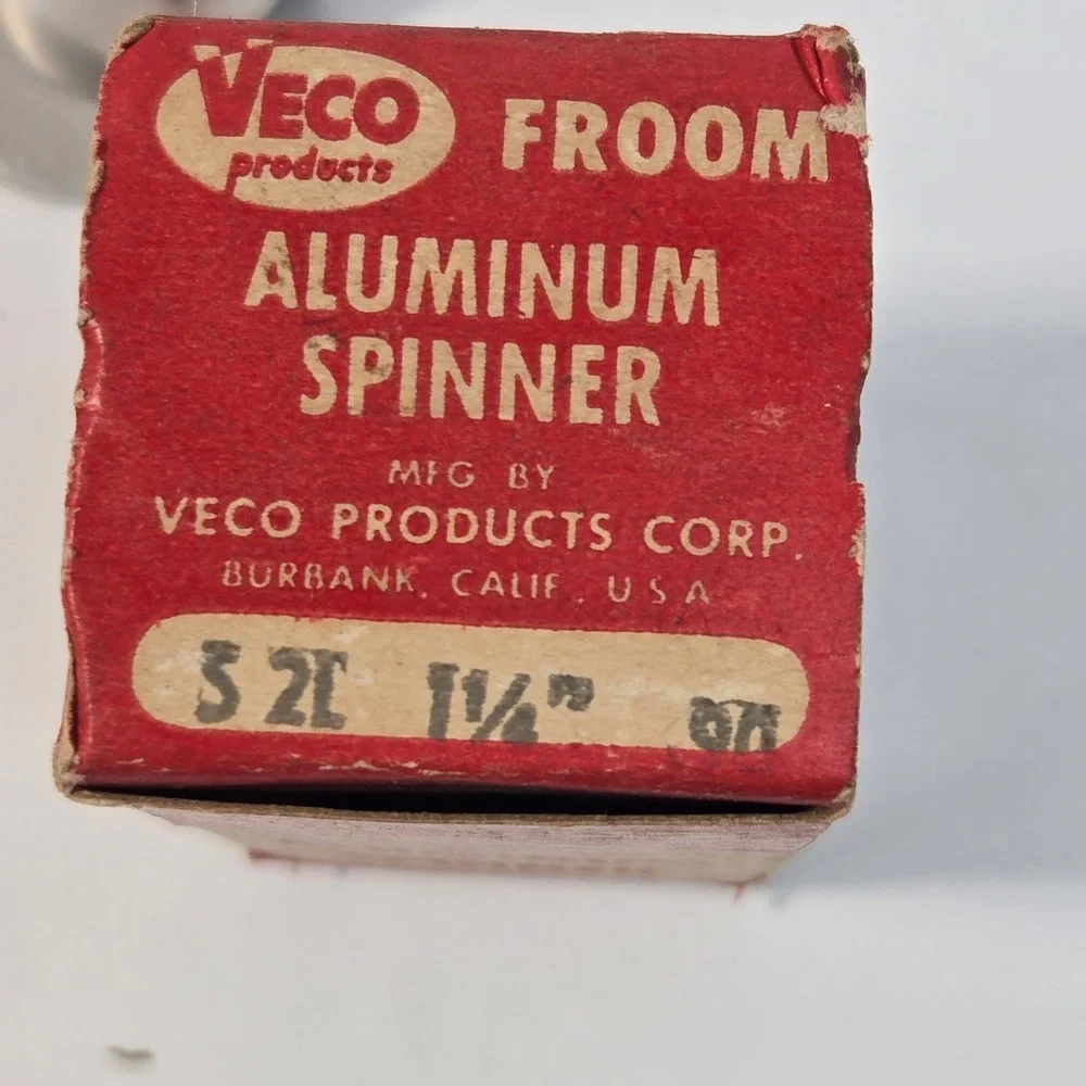 Vintage Veco Froom Aluminum Spinner 1-1/4